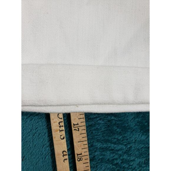 Levis Jeans Size 16 Womens White Pants Stretch Mid Rise Classic Capri Cuffed NWT - Picture 13 of 16